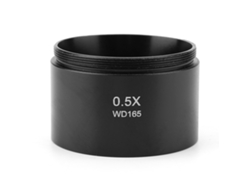 Lente Objetivo Auxiliar De 0,5x Para Microscopio Estereoscópico Industrial Con Rosca De 48 Mm Kp-0.5x