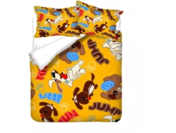 Juego Ropa Cama Funda Nórdica Estampado Almohada Microfibra Color Material 140x200 Cm