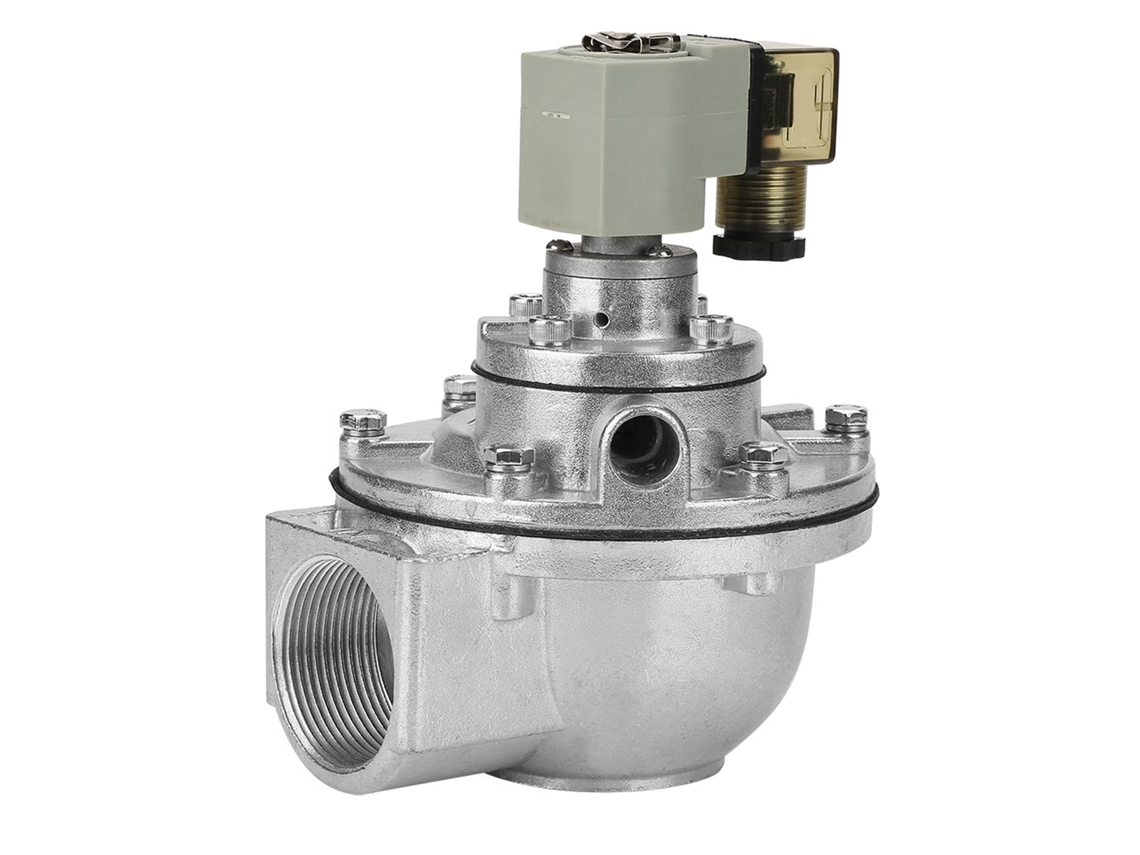 2026velora-válvula Solenoide De Pulso De Ángulo Recto 2 Vías G1-1/2 Dmf-z-40 Dc 24v