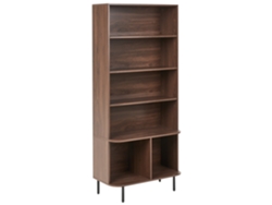 Estante Com 5 Prateleiras Beliani Bradley De Mdf Castanho 80x40x180