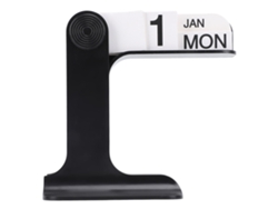 Calendario Perpetuo Flip Decoración De Escritorio Para Sala De Estar Oficina Relieve De Estrés Negro