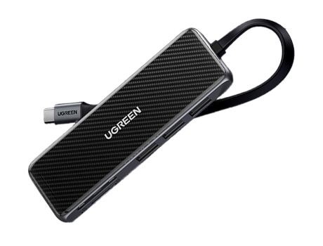 Adaptador UGREEN 70552 Cm307 9In1 Tipo-C a Pd100W VGA HDMI 1000Mbps 3Usb3.0 Sd/TF para Huawei Mate40/P50 S20