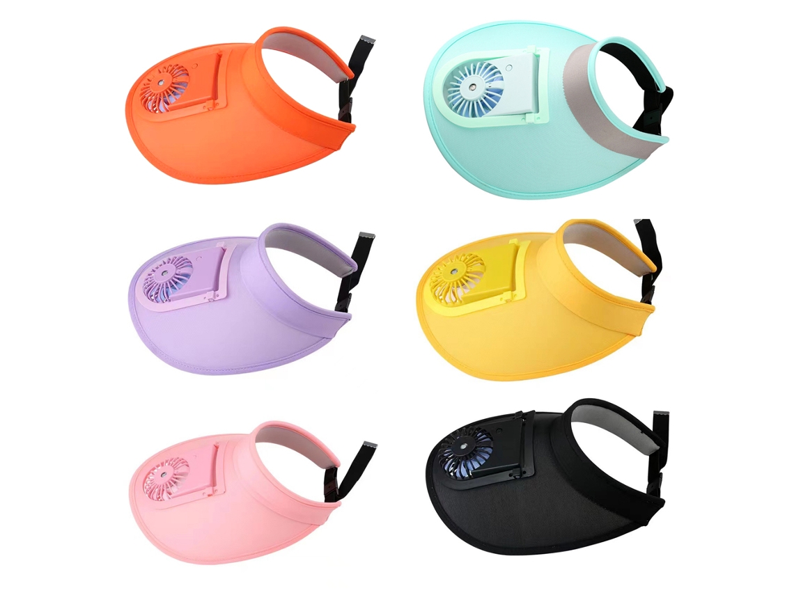 Sombrero de verano con ventilador para ciclismo