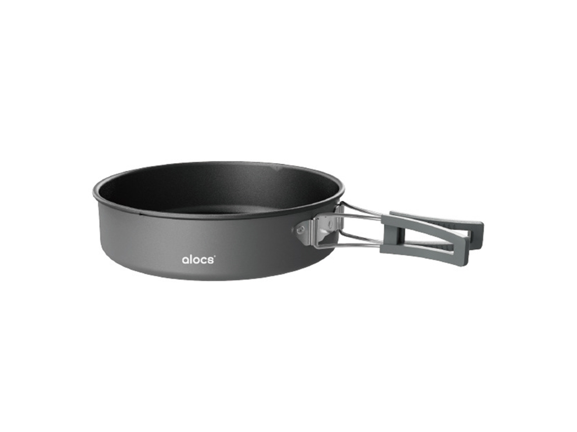 Sartén De Camping De Aluminio De 8 Pulgadas Con Mango Plegable Para Acampar, Picnics Y Senderismo.