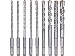 Brocas Para Hormigón, 9 Unidades (5 Mm ~ 16 X 160 Mm) Sds-plus Para Martillo Eléctrico, Brocas De Corte Transversal Para Ladrillo, Piedra Y Metal.