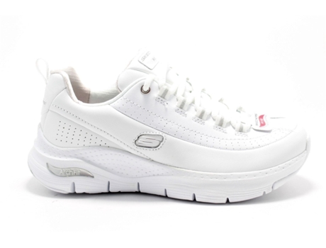 Botas SKECHERS Cuero Mujer (37 - Blanco)
