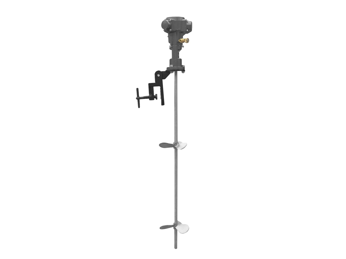 Mezclador neumático, capacidad de 190 L, rango de velocidad de 50 a 2000 RPM, OEM plateado