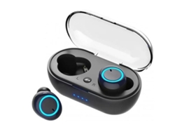 YEMAESRE Auriculares Bluetooth con Doble Estéreo Tws Dwireless Cancelación de Ruido de Agua Alta Negro