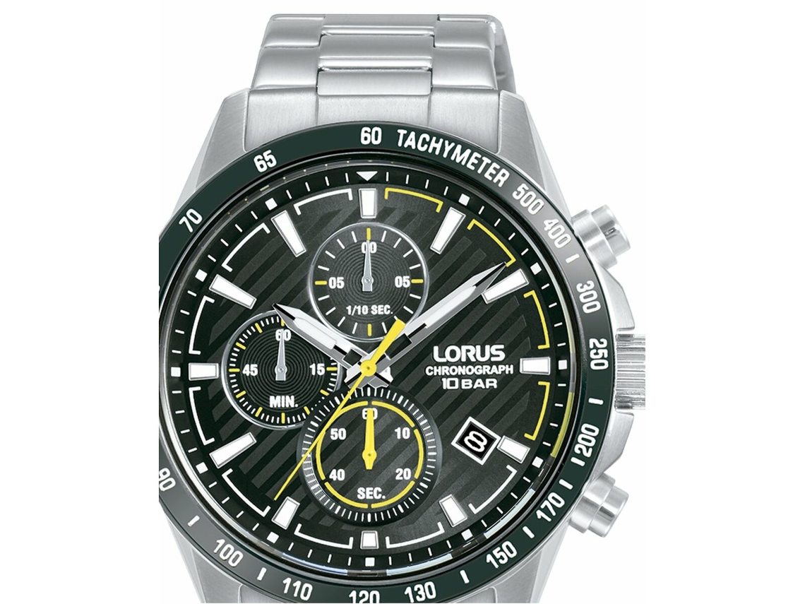 Reloj Hombre LORUS RM397HX9 Negro Plateado