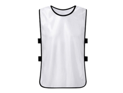 Chaleco De Entrenamiento De Algodón Mercerizado Para Fútbol, Baloncesto, Voleibol Y Deportes Al Aire Libre, Para Niños, Color Blanco.