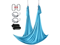 Columpio De Yoga Aéreo Succebuy De 5,5 Yardas, Nailon, Azul, Kit Completo Para Fitness