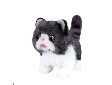 Perro Robot Lindo Electrónico de Peluche Interactivo Inteligente Gato Negro