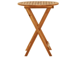 Mesa de jardín LOVELY HOME plegable de madera de eucalipto maciza (60 x 75 cm)