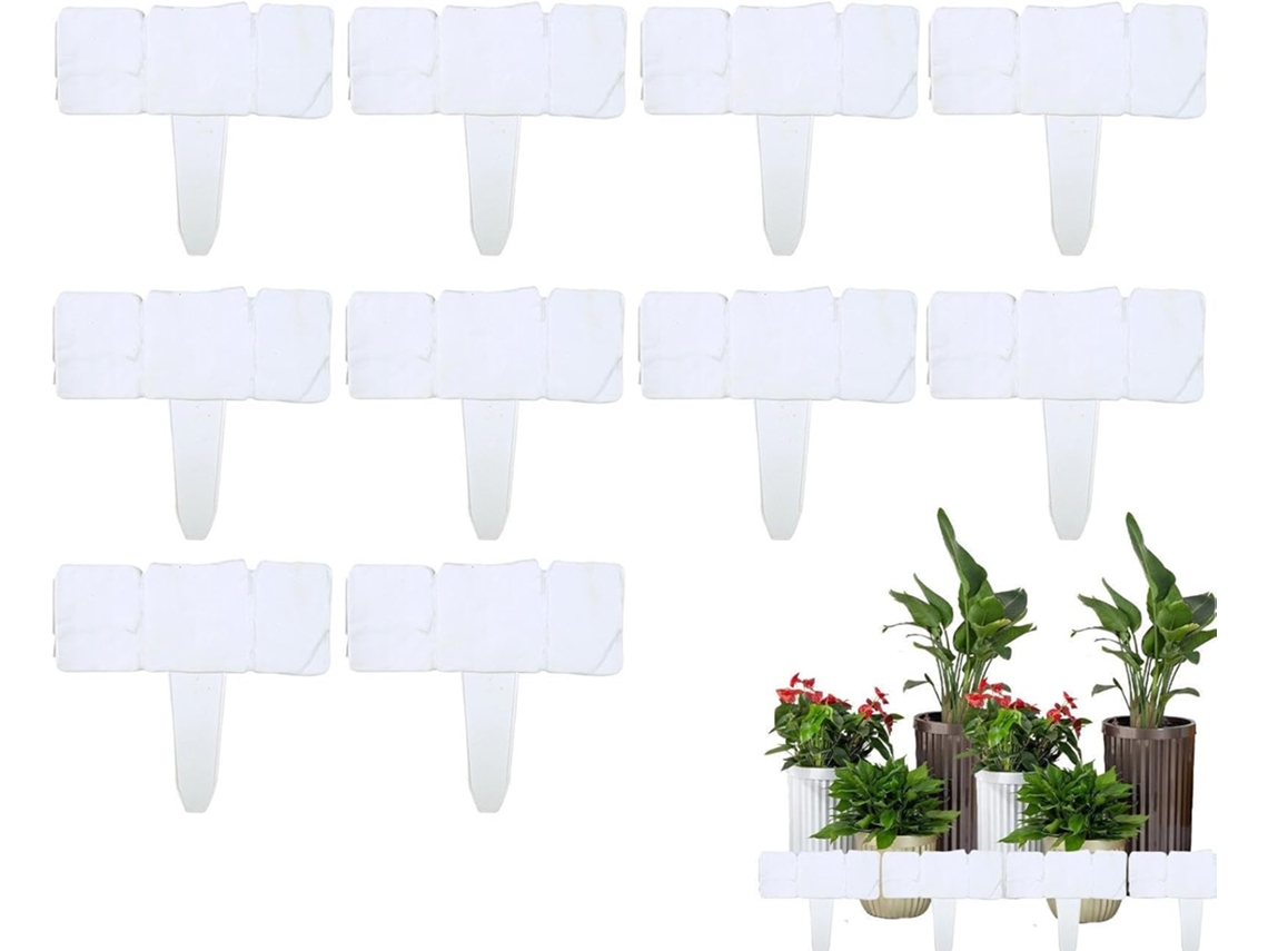 Borde De Piedra Para Césped, 10 Piezas, Panel Decorativo Para Exteriores, A La Intemperie, Borde Pequeño Para Jardín,