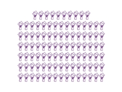 100 Pinzas De Carpenteria Estrella Cute Cartoon Hollow Fuerza De Sujeción Fuerte Clamps De Metal Para Oficina Cuentas Tickets Morado