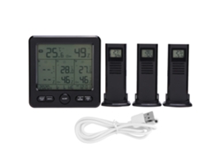 Termómetro Digital Inalámbrico Para Estación Meteorológica Ts-6210 Con Sensor Externo