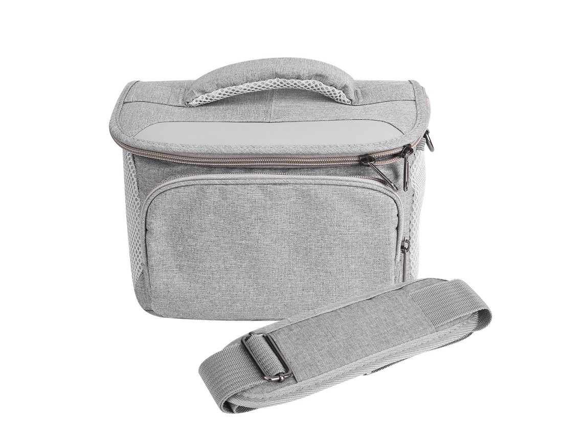 NEVEANCE Bolsa de Hombro en Lona Gris Impermeable para Cámara DSLR Sony/Canon/Nikon D7200 J5 P900 B500 L840 P7800