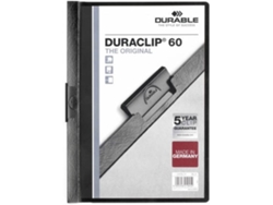 Carpeta DURABLE Duraclip 60 (Negro - PVC - A4)
