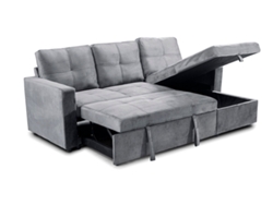 Sofa Cama Chaise Longue Pau 215cm Gris (215 x 85 x 135 cm)