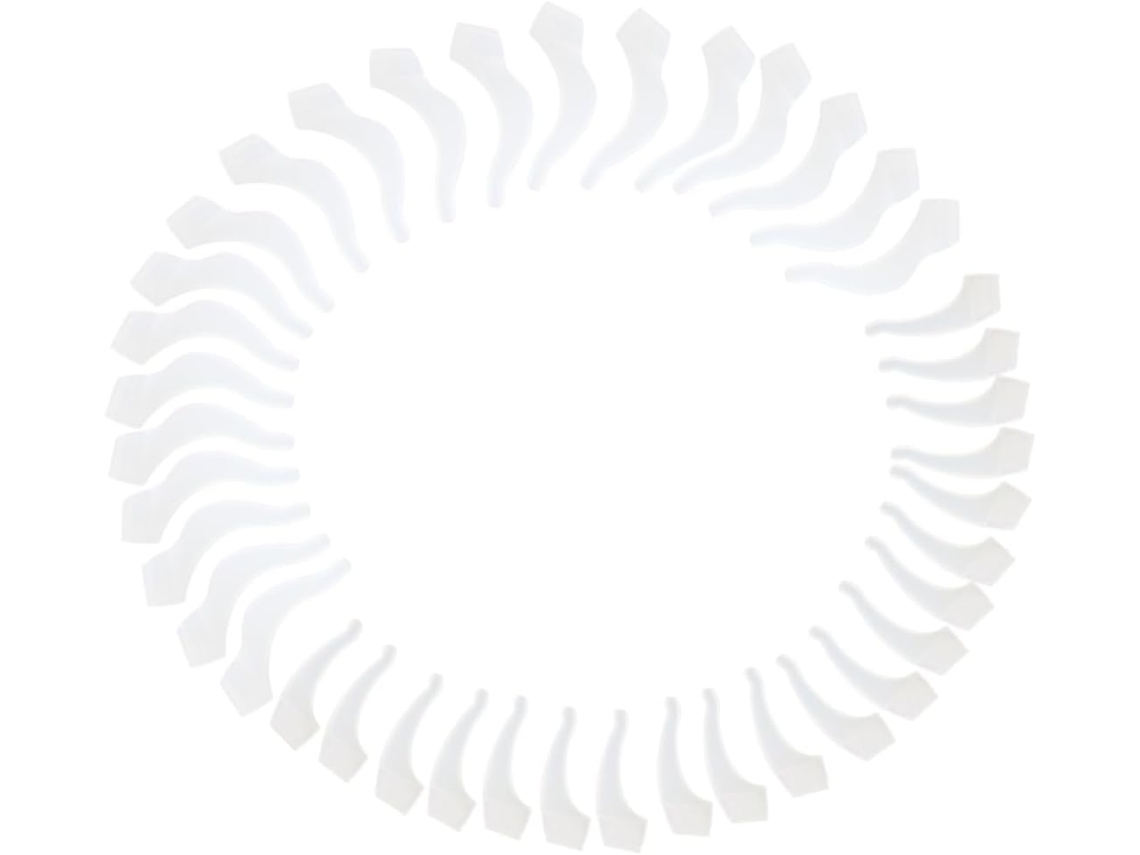 Paquete De 20 Pares De Protectores De Silicona Blanca Para Gafas.