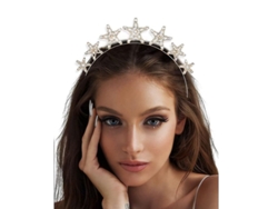 2026-diadema Para Novia Con Estrellas Brillantes Piedras Rhinestone Accesorio De Pelo Para Fiesta De Boda Mujeres Y Niñas