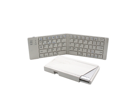 Teclado Plegable CROSSMANXI-STORE Inalámbrico Bluetooth Blanco (Inglés)