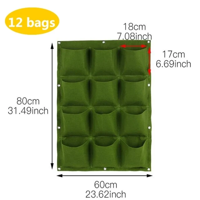 Macetero De Pared, Macetero, Herramienta De Jardinería (verde, 12 Ranuras)