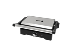 Parrilla multifunción Fagor de 1200 W, control de temperatura, superficie de cocción, apertura de 180º, color plateado, Roastgrill Fge08021