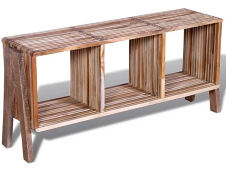 Mesa de TV VIDAXL Multicolor Madera (110x30x50 cm)
