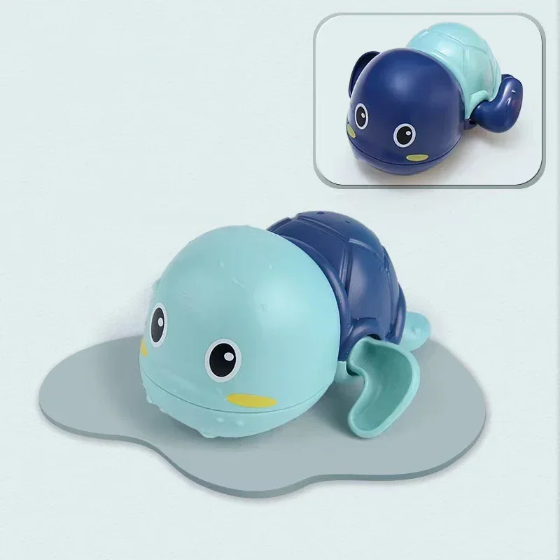 (tortuga Azul) Juguete De Baño Para Bebés