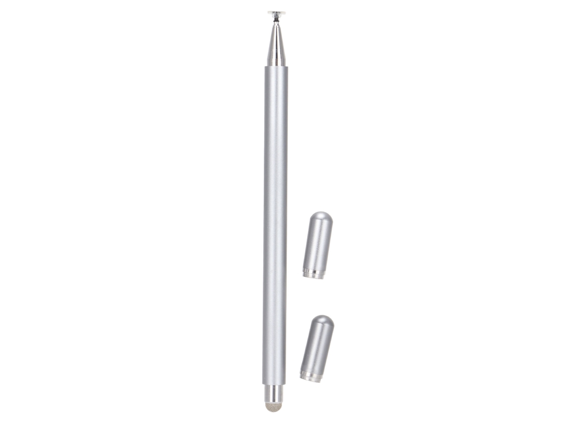 Bolígrafos estilográficos 2 en 1 con control preciso, aluminio, alta durabilidad, gris claro dorado