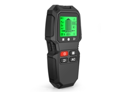 Detector De Vigas De Pared Lcd 5 En 1, Centro De Bordes, Madera, Corriente, Metal, Ca, Cables Con Corriente (negro) Chrui
