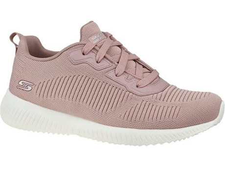 Zapatillas Deportivas SKECHERS Bobs Squad (Rosa - Material Sintético, Tejido- 37)