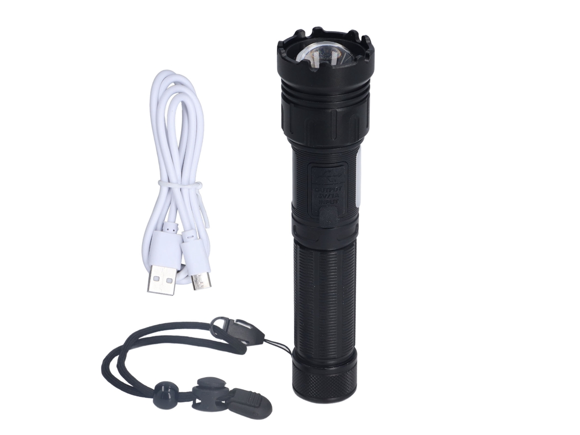 Rebe-linterna Led De Camping 5000lm Ultra Brillante Magnética Con Zoom Telescópico Impermeable Para Emergencias Al Aire Libre