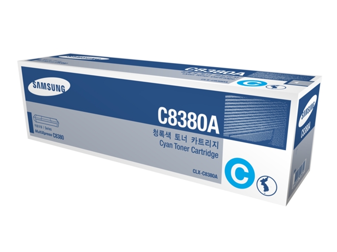 Tóner Original SAMSUNG CLX-C8380A Cian 15000 páginas compatible con CLX-8380