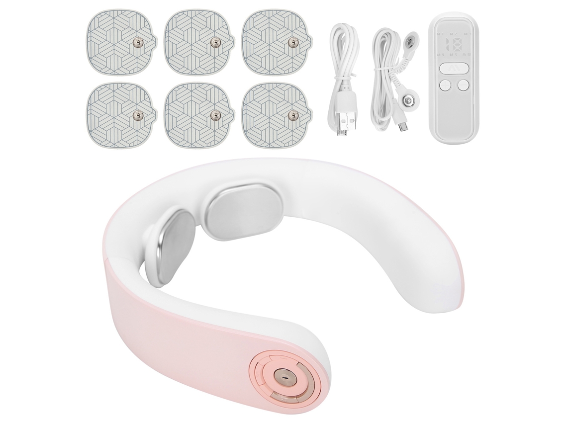 Massageador De Pescoço Pulse Com 15 Níveis Ajuste E Temperatura Constante 42°c, Instrumento Massagem Inteligente.