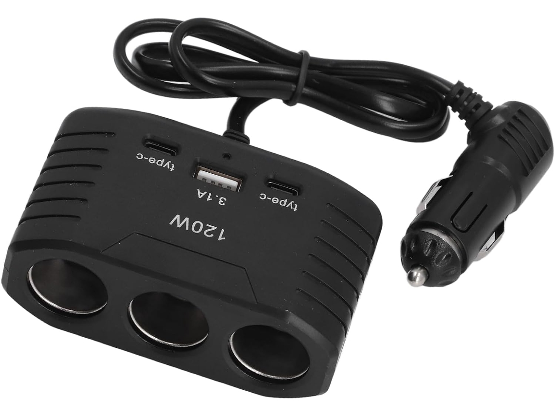 Cargador de coche con protección de circuito, carga estable para múltiples dispositivos, circuito Gokoco