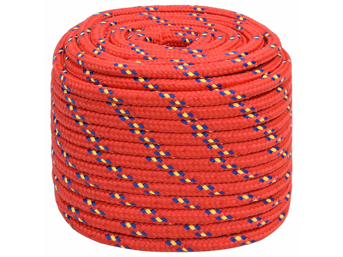 Cuerda para barcos de 16 mm y 100 m, polipropileno rojo HARLANV1