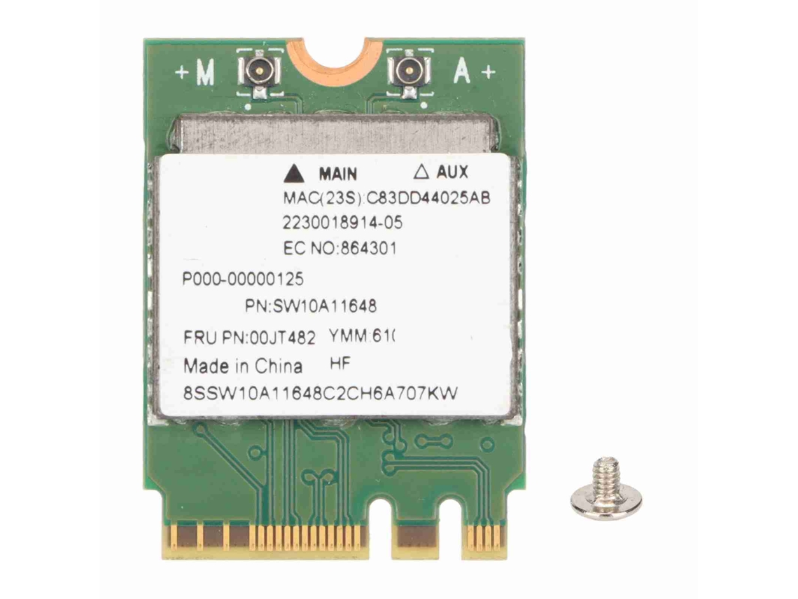Tarjeta De Internet Inalámbrica Dual Band Adaptador Wifi M.2 Rápido Y Estable Para Portátil