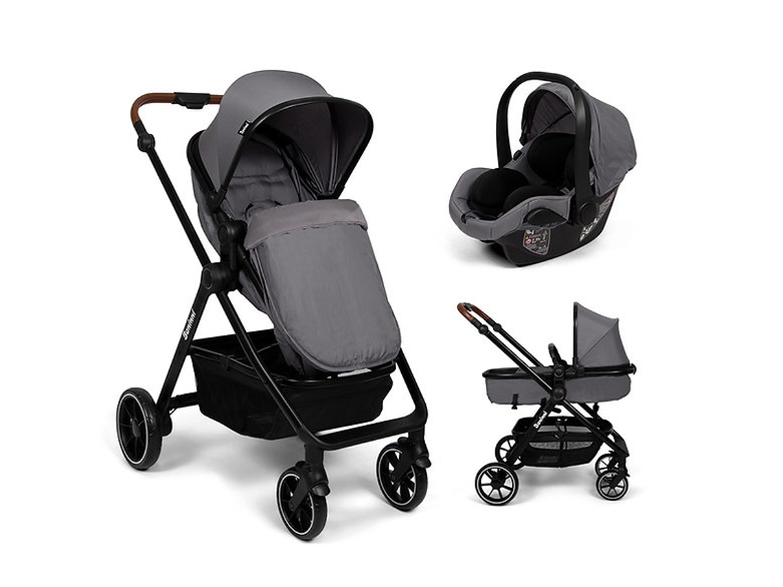 Cochecito convertible 3 en 1 Baninni de Adria Gray