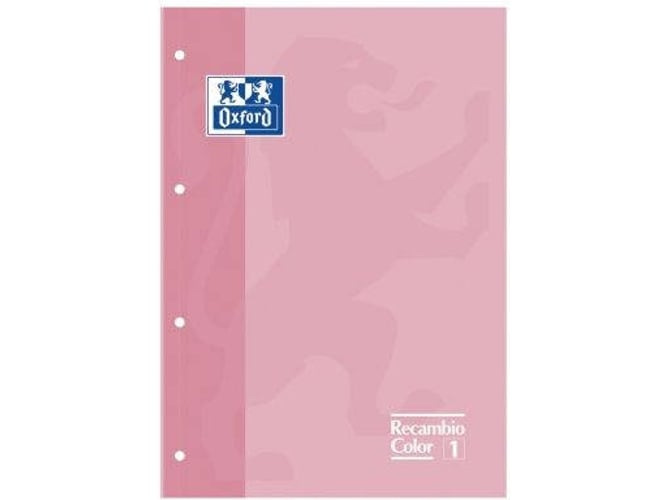 Recarga Papel OXFORD A4+ Cuadriculado (Rosa - 80 Hojas - 21x29.7cm)