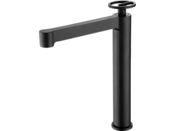 Grifo Mice alto para lavabo de latón, Griferia baño alto Negro Mate MICE COLLECTION