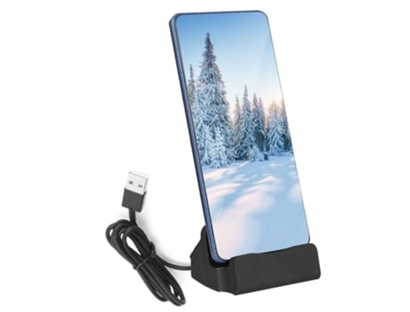 Estación de soporte de carga USB tipo C Base de carga de escritorio para teléfono móvil Samsung/Huawei P9/P20pro/Mate10 Smartphone (negro)