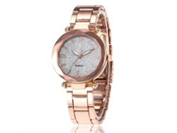 Elegante Y Moderno Reloj De Cuarzo Para Mujer Con Brazalete De Acero, Reloj Casual, Regalo (blanco)