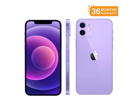iPhone 12 APPLE (Reacondicionado Como Nuevo - 6.1'' - 128 GB - Púrpura)