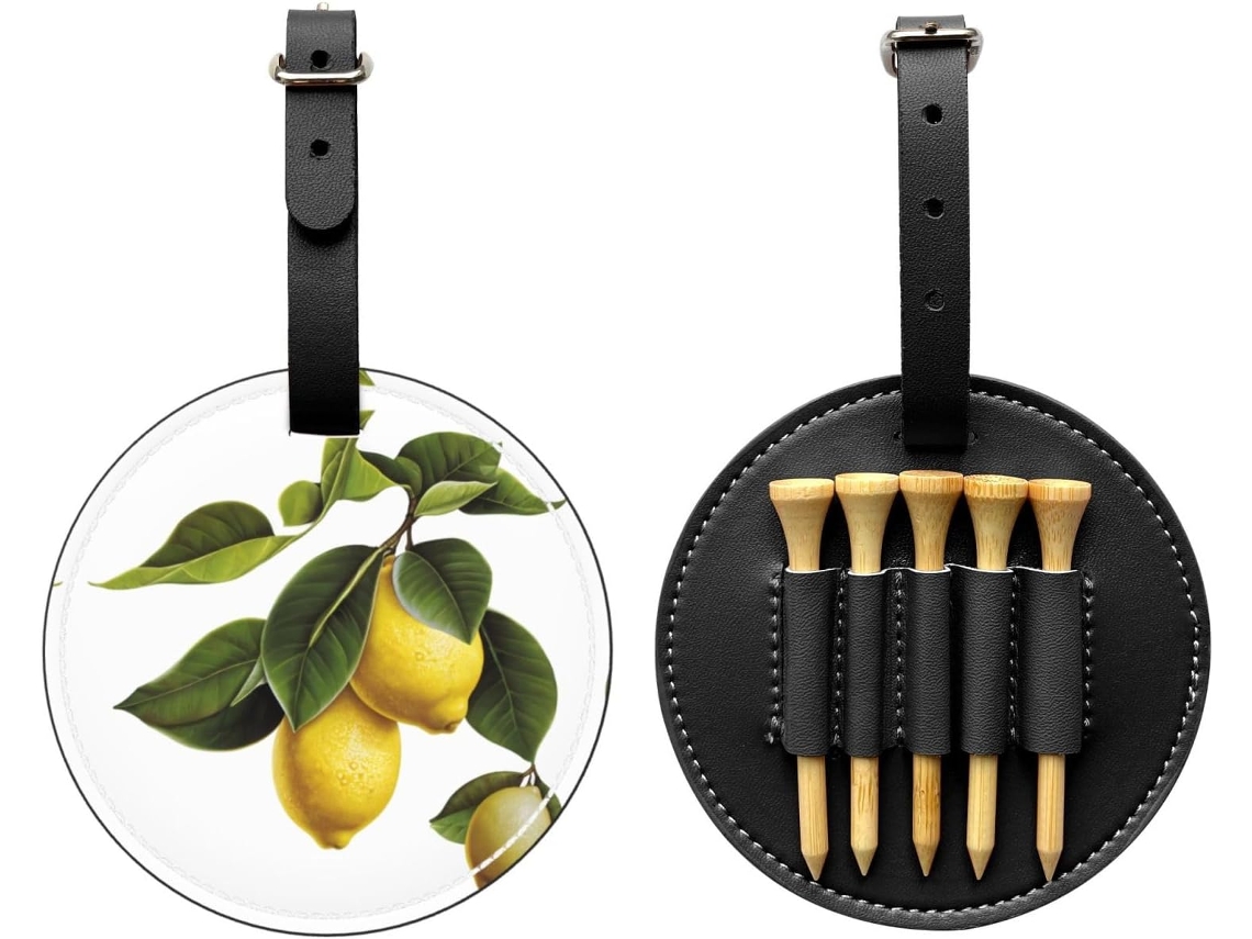 Bolsa Para Tees De Golf Material Pu Impermeable, Resistente Al Desgaste, A Prueba Humedad Clip Cinturón, Hebil