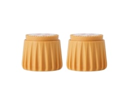 2 tornillos anticolisión amarillos pequeños para cama y pared
