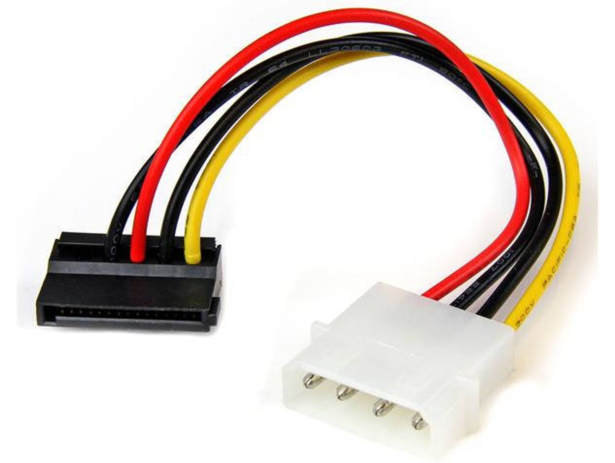 Cable de Datos STARTECH Adaptador Cable de Datos 15cm Alimentación SATA Ángulo a la Izquierda 15 Pin