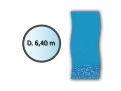 Liner remolino de forma redonda de 6,40 m para piscinas elevadas li2148sb - SWIMLINE