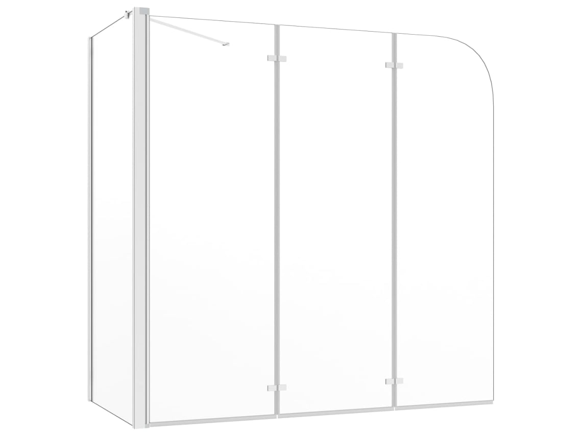 Maison Exclusive - Mampara De Ducha De Vidrio Templado Transparente 120x69x130 Cm